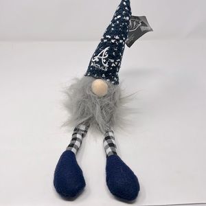 MLB Atlanta Braves Blue & White Furry Dangly Leg Gnome